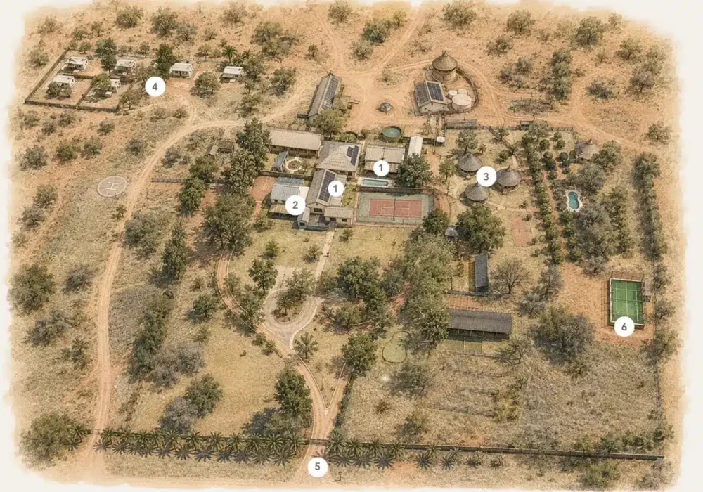Gamagara Africa Lodge Map Brendel Family Collection luxury properties in South Africa